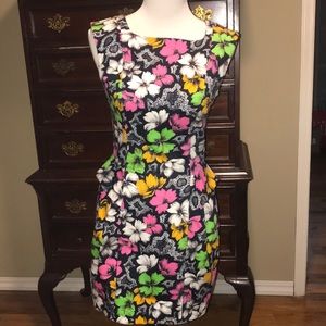 French Connection flower print cotton dress size 4